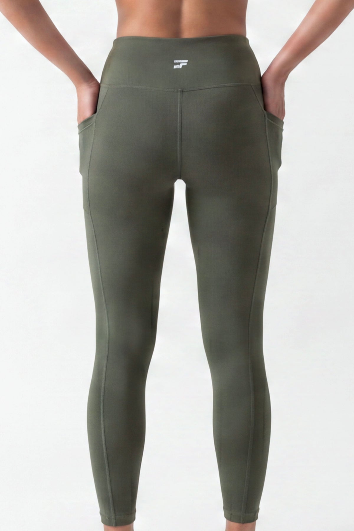 Soft Form Pocketed Leggings - Army green