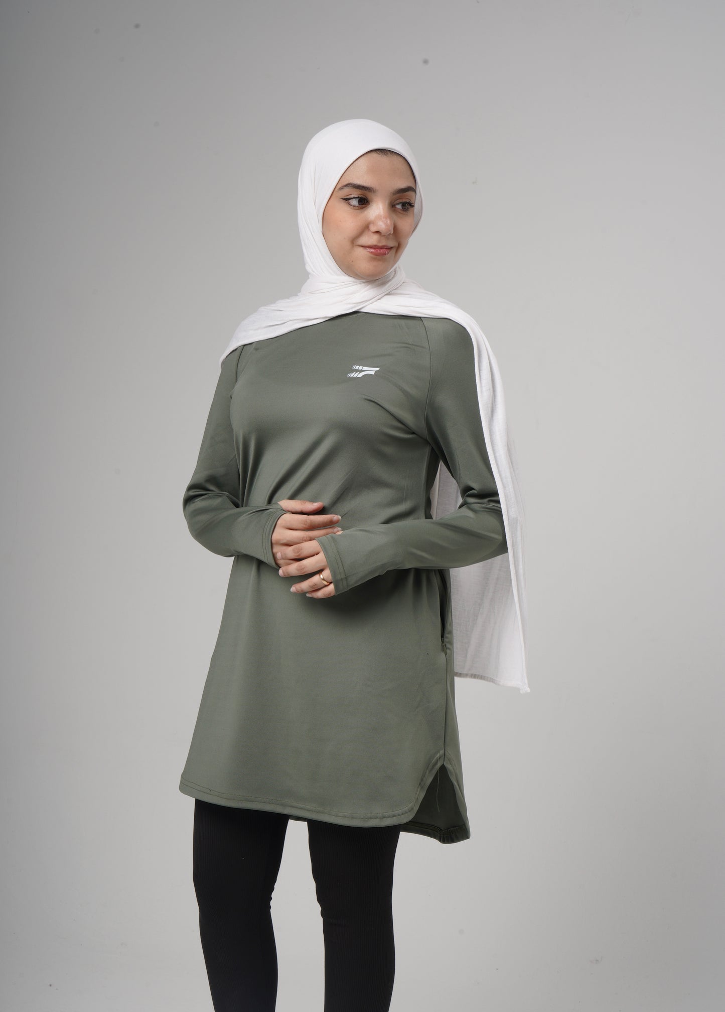Essential training top - Olive