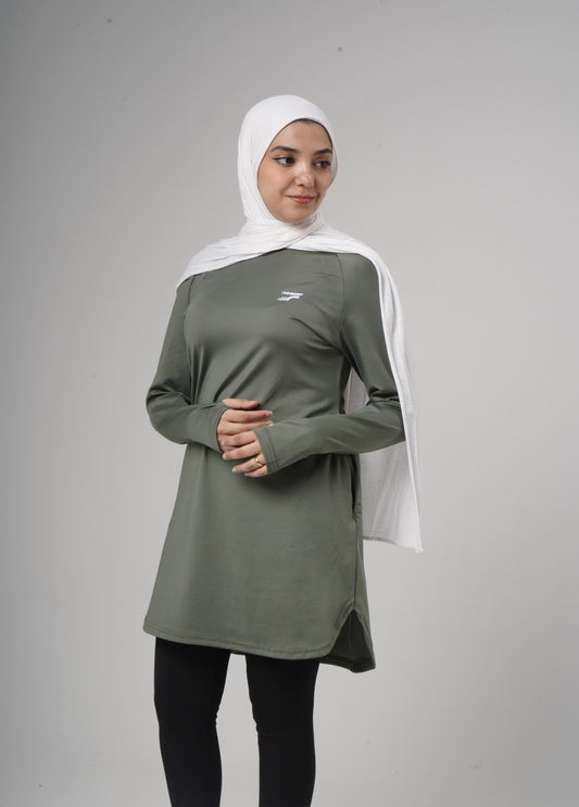 Essential training top - Olive
