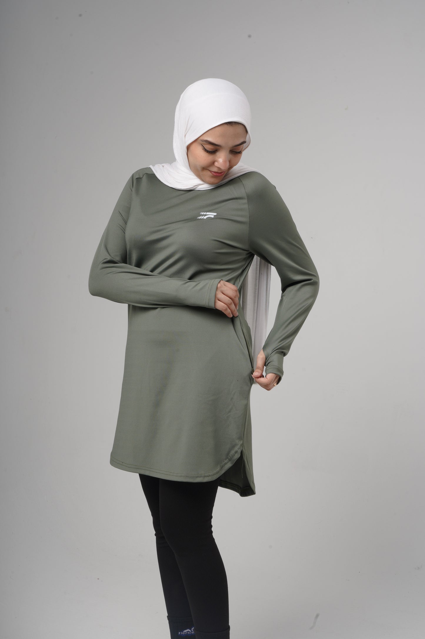 Essential training top - Olive