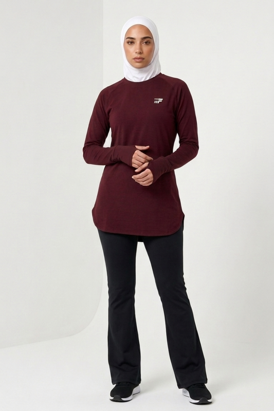 Essential set - Deep burgundy with Black