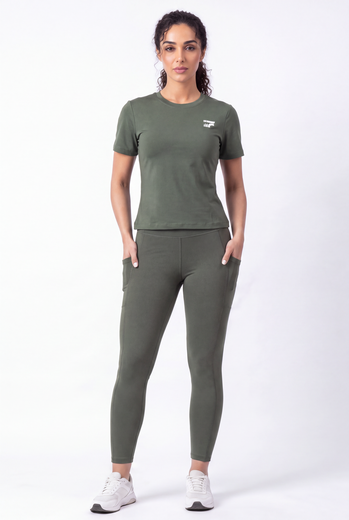 Soft Form Half Sleeve Pocketed Set – Army green