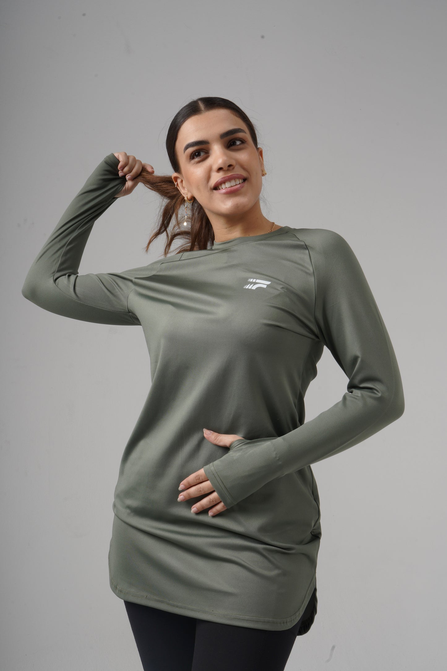 Essential training top - Olive