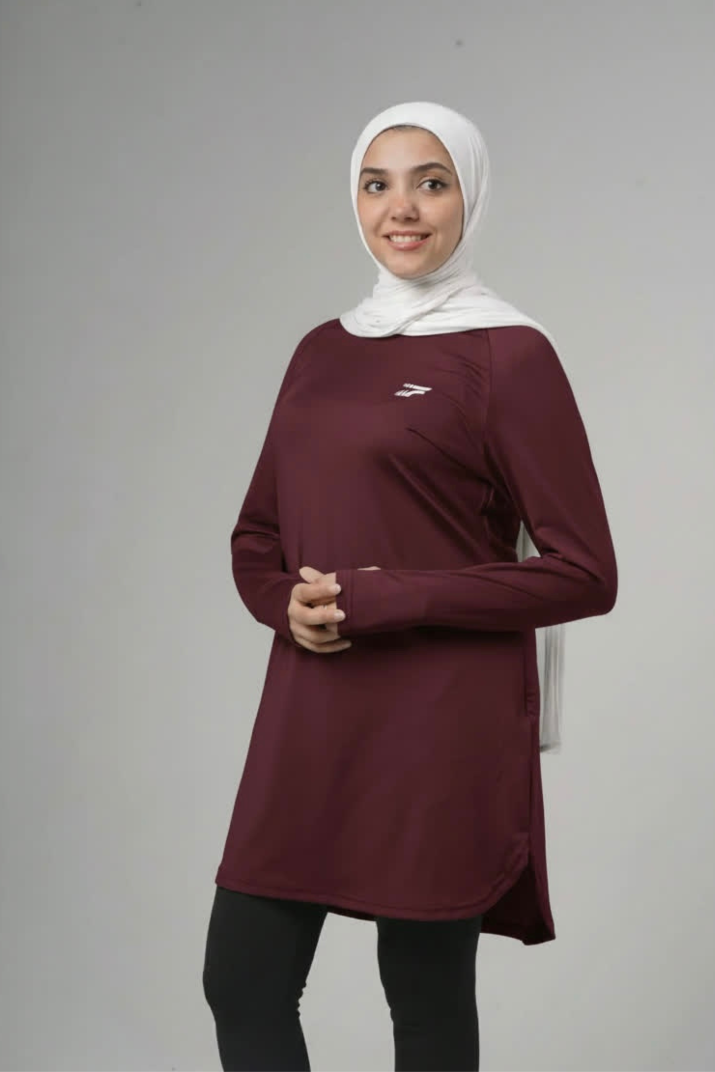 Essential training top - Deep burgundy