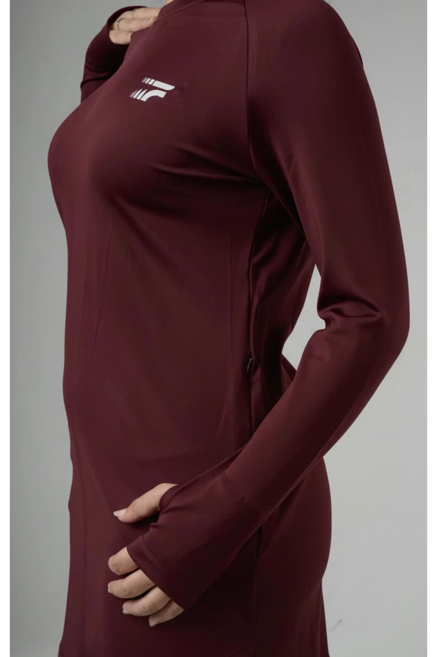 Essential training top - Deep burgundy