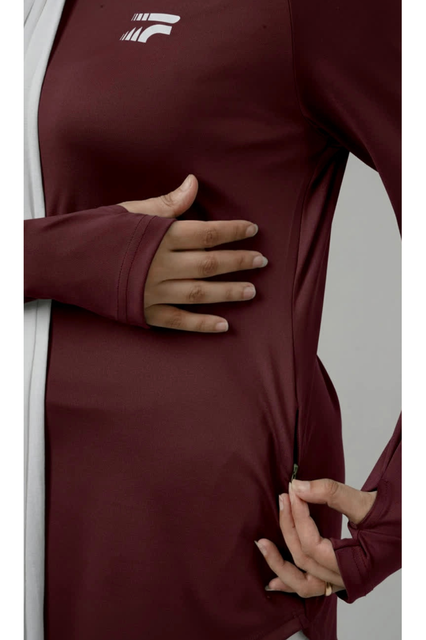 Essential training top - Deep burgundy