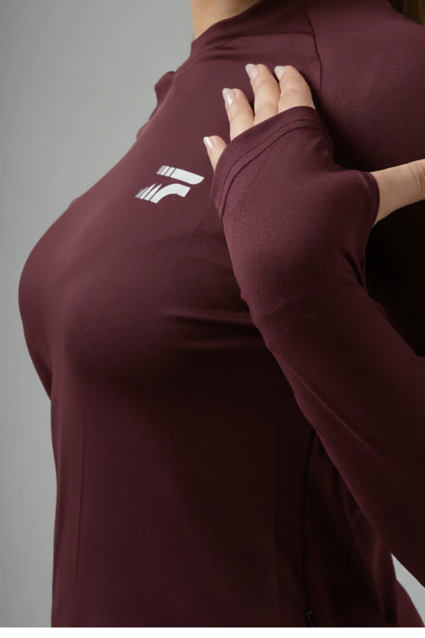 Essential training top - Deep burgundy